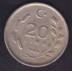 1984 Yılı 20 Lira