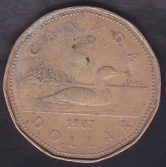 KANADA 1 DOLAR 1987