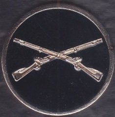 Amerika Askeri Arma Madalya Kapsülünde Çil 43 mm