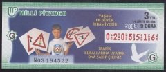 2008 9 OCAK ÇEYREK BİLET G SERİSİ