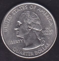 Amerika Çeyrek Dolar 2000 Hatıra New Hampshire D