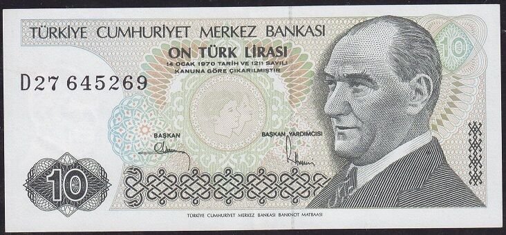 7.Emisyon 2.Tertip 10 Lira D27 645269 Çilaltı