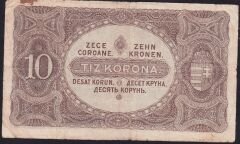 Macaristan 10 Korona 1920 Çok Temiz