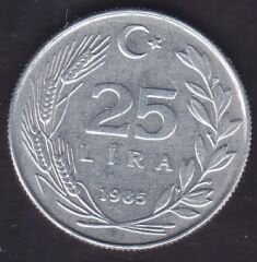 1985 Yılı 25 Lira