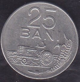Romanya 25 Bani 1966