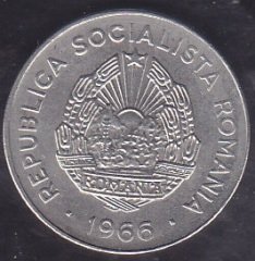 Romanya 25 Bani 1966