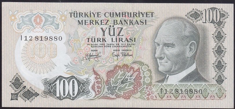 6.EMİSYON 2.TERTİP 100 LİRA I12 819880 ÇİLALTI ÇİL