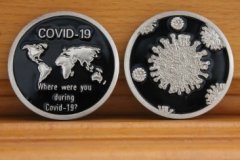 Covid - 19  Madalya Kapsülünde Çil 43 mm