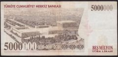 7.Emisyon 5 000 000 Lira K19 039498 Çok Temiz