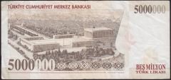 7.Emisyon 5 000 000 Lira J09 559762 Çok Temiz
