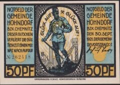 Almanya 50 Pfennig Notgeld 1921 Çil