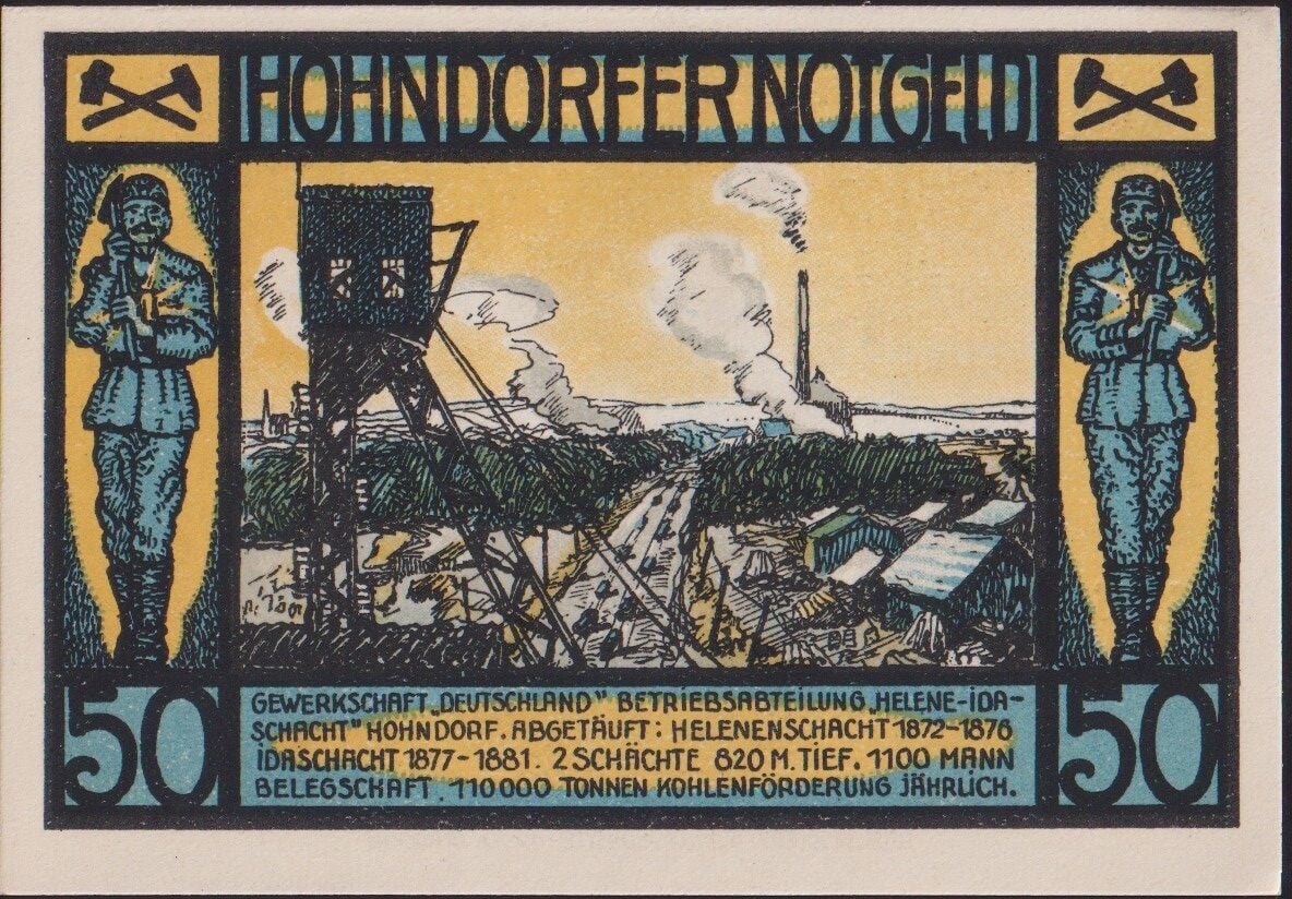 Almanya 50 Pfennig Notgeld 1921 Çil