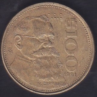 MEKSİKA 100 PESO 1991