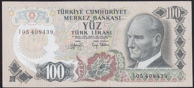 6.EMİSYON 2.TERTİP 100 LİRA I05 408439 ÇÇT ÇİLALTI