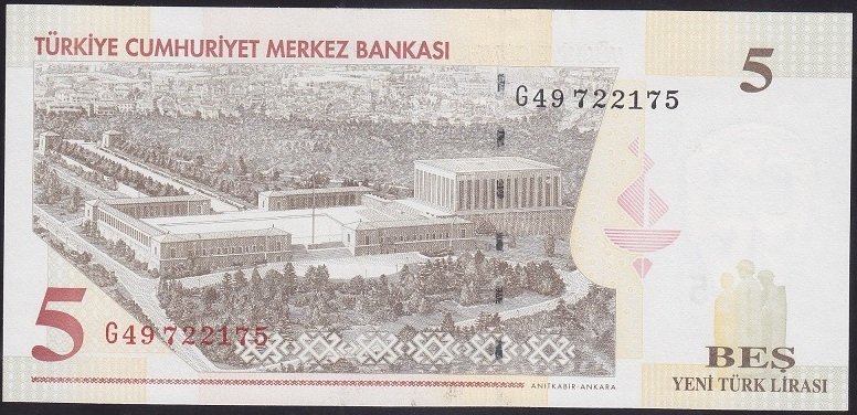 8.EMİSYON 5 YTL G49 722175 ÇİL