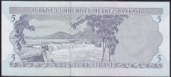 6.EMİSYON 2.TERTİP 5 LİRA J84 246038 ÇÇT ÇİLALTI