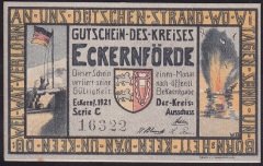 ALMANYA  1 MARK NOTGELD  1921 ÇİL