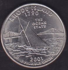 Amerika Çeyrek Dolar 2001 Hatıra Rhode Island