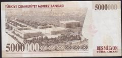 7.Emisyon 5 000 000 Lira K45 535281 Çok Temiz