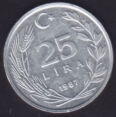 1987 Yılı 25 Lira
