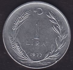 1977 Yılı 1 Lira Düz