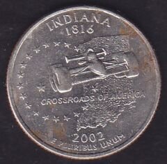 Amerika Çeyrek Dolar 2002 Hatıra Indiana