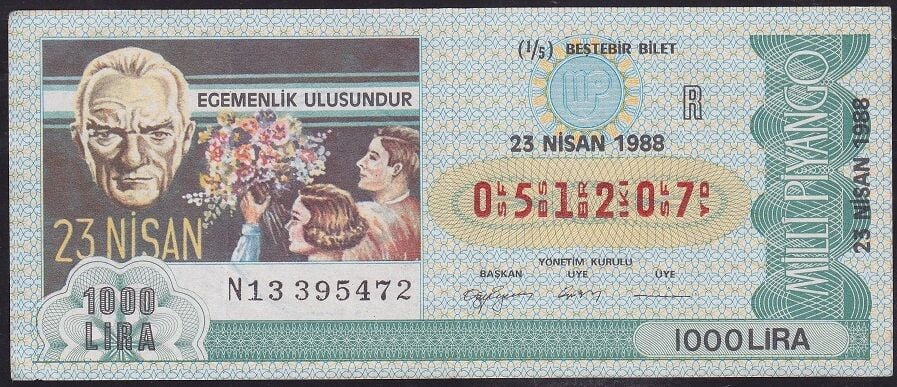 1988 23 Nisan Beşte Bir Bilet - R Serisi