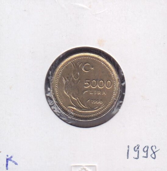 1998 Yılı 5000 Lira