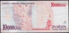 7.Emisyon 10 000 000 Lira C14 871055 Çok Temiz