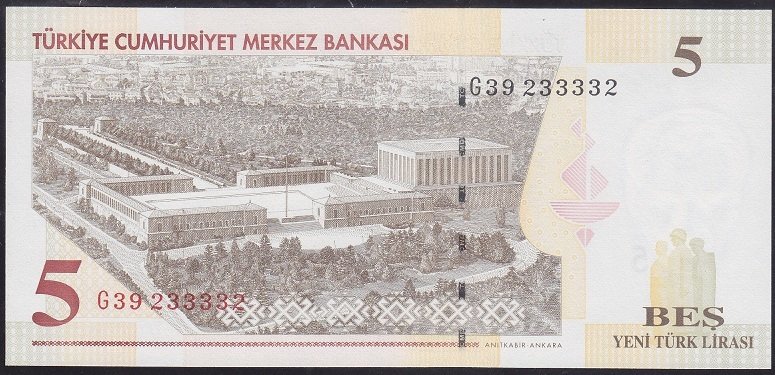 8.EMİSYON 5 YTL G39 233332 ÇİL BLOK RADAR