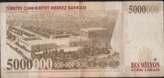 7.Emisyon 5 000 000 Lira G54 835255 Çok Temiz