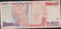 7.Emisyon 10 000 000 Lira C27 447081 Çok Temiz