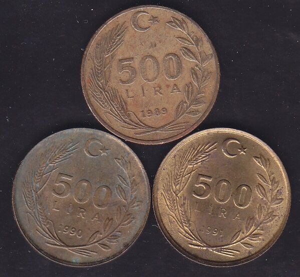 1989-90-91 Yılı 500 Lira