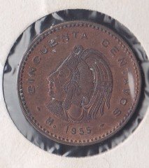 MEKSİKA 50 CENTAVOS 1955