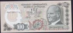 6.EMİSYON 2.TERTİP 100 LİRA H87 447771 ÇİLALTI ÇİL