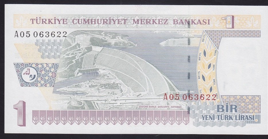 8.Emisyon 1 YTL A05 063622 Çilaltı