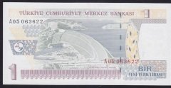 8.Emisyon 1 YTL A05 063622 Çilaltı