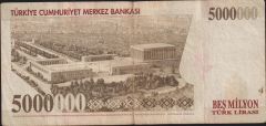 7.Emisyon 5 000 000 Lira G55 544826 Çok Temiz