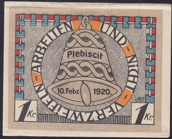 AVUSTURYA  1  KRON NOTGELD  1920 ÇİLALTI ÇİL