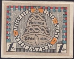 AVUSTURYA  1  KRON NOTGELD  1920 ÇİLALTI ÇİL