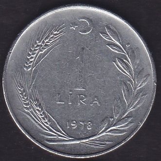 1978 Yılı 1 Lira Düz
