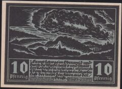 Almanya 10 Pfennig Notgeld 1921 Çil