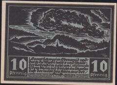 Almanya 10 Pfennig Notgeld 1921 Çil