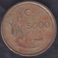 1997 Yılı 5000 Lira