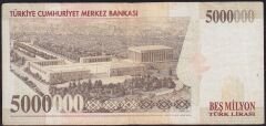 7.Emisyon 5 000 000 Lira D26 333164 Çok Temiz