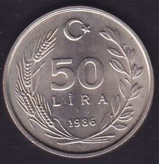 1986 Yılı 50 Lira