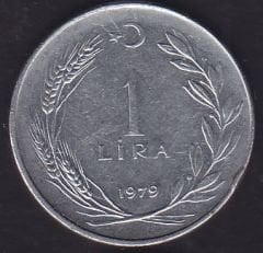 1979 Yılı 1 Lira Ters