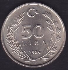 1986 Yılı 50 Lira