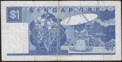 Singapur 1 Dolar 1987 Çok Temiz Pick 18a