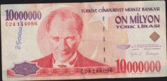 7.Emisyon 10 000 000 Lira C24 144086 Temiz